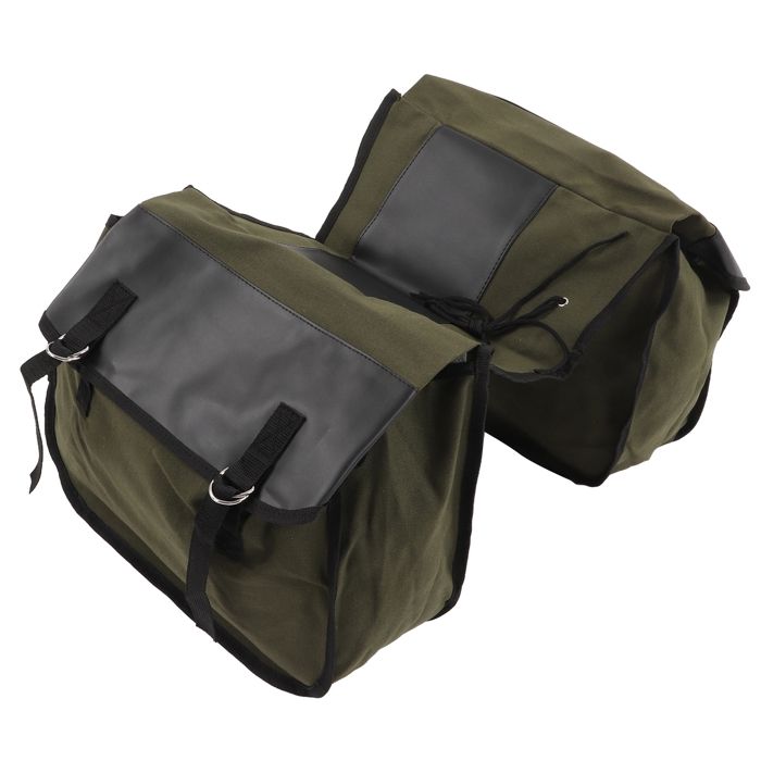 Sacoche arrière de vélo portable grande capacité pour VTT vert militaire