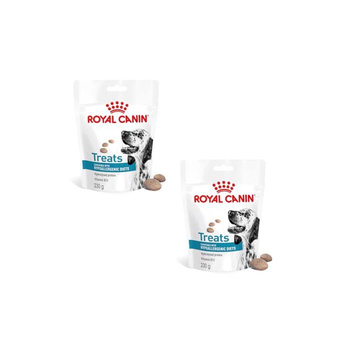 Friandise - ROYAL CANIN - Hypoallergenic Treats Pack Double - Protéines hydrolysées - Vitamine B12 - Sachet refermable Friandise - ROYAL CANIN - Hypoallergenic Treats Pack Double - Protéines hydrolysées - Vitamine B12 - Sachet refermable