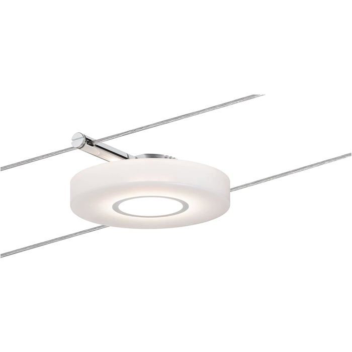 Paulmann 94090 Spot DiscLED I sur câble 1x4W 12V CC Chrome satiné Plastique