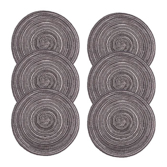 6 Sets De Table Ronds Fanquare - Élégants Et Pratiques Pour La Table !