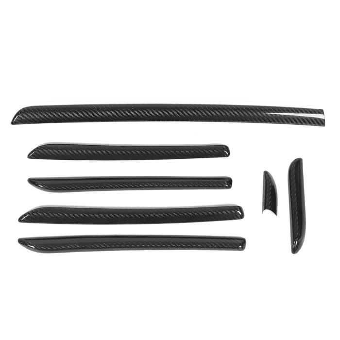 Kit 4 Pièces Garnitures Accoudoir Porte Citroën C4 (2006-2016) – Cuir Microfibre, Coutures Rouges/noires