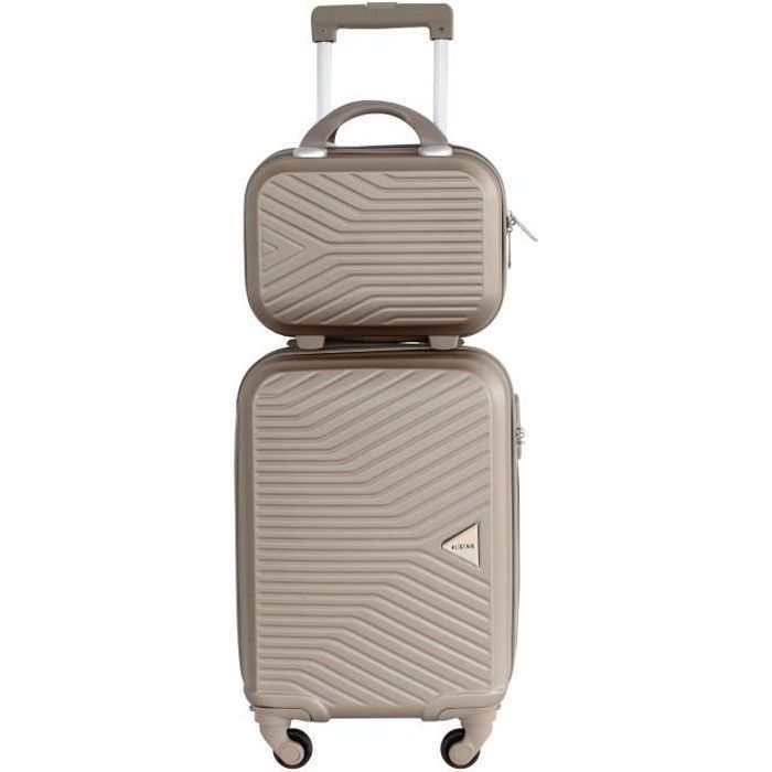 alistair "iron" valise cabine 55 cm et vanity s - champagne