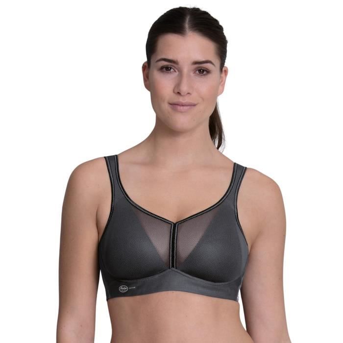 Soutien-gorge de sport Anita Air Control - Gris/Anthracite - Maintien ferme et respirant