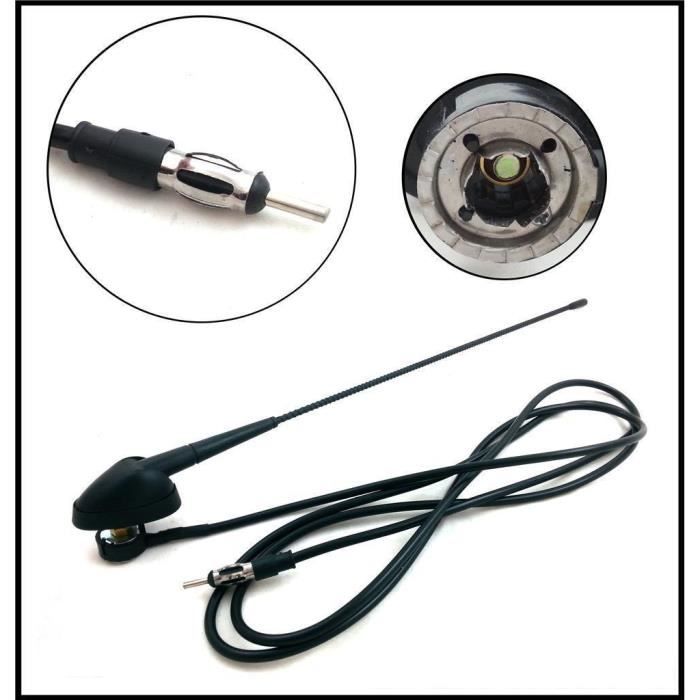 ECD Germany Antenne pour voiture Antenne pour vehicules Antenne autoradio  AM FM 40 cm de longueur Filetage M5 studiovitorcampos.com.br
