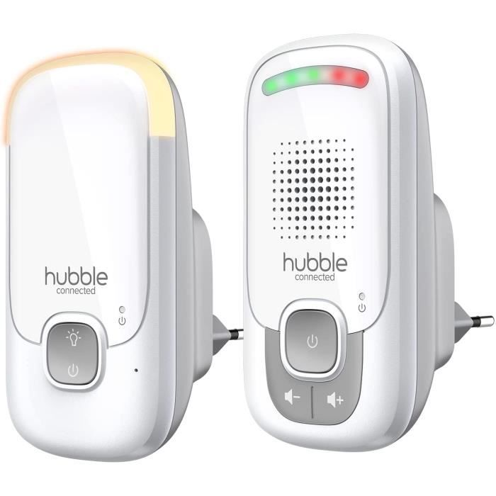 Hubble Connected Listen Glow Babyphone avec connectivité sans fil DECT longue  portée, veilleuse, contrôle du volume, Plug and [102] - Cdiscount  Puériculture & Eveil bébé