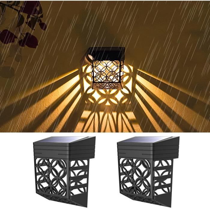 Lot De 4 Lampadaires Solaires Miniatures – Éclairage Déco Pour Maison De Poupée, Train, Micro Paysage – Plastique Noir