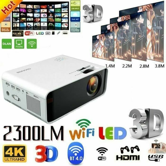 Vidéoprojecteur Projecteur W80 Cinéma Maison intelligent Portable LED