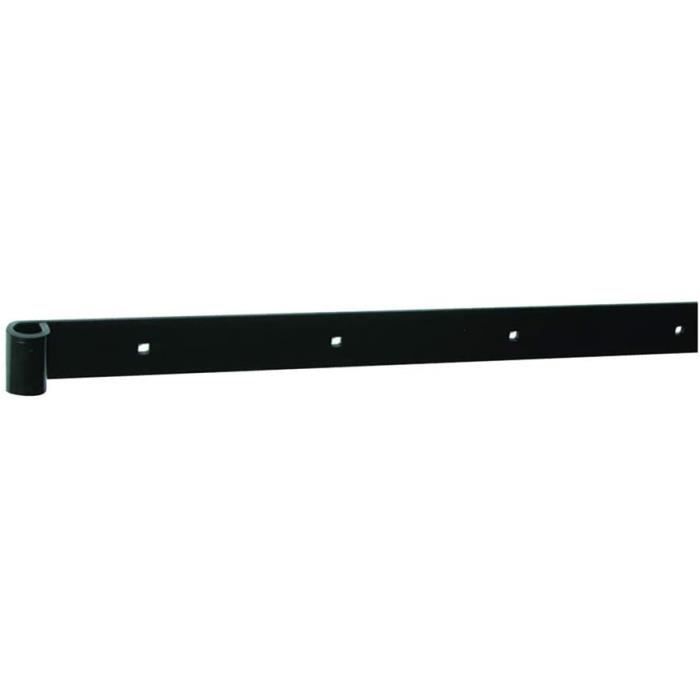 Penture bout droit 40x5 diamètre 14 mm Longueur 1000 mm Noir [151]