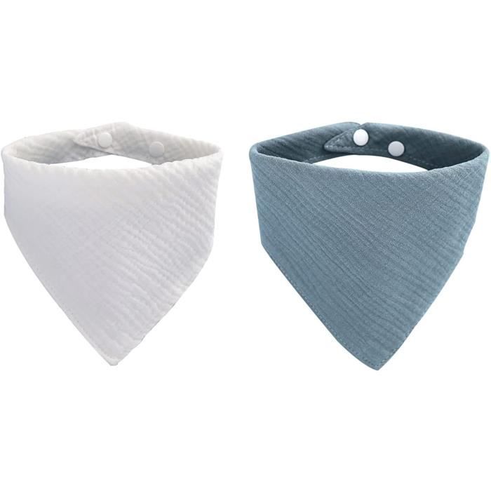 Bandana à Carreaux Pour Chien/chat - Taille S - Coton Doux Lavable - Triangle Réglable - Marron Et Bleu