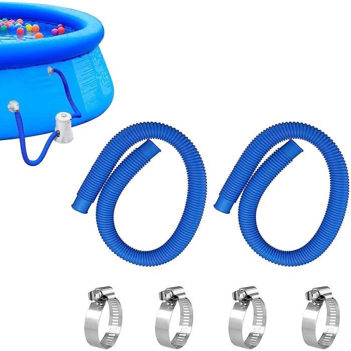 Lot De 2 Tuyaux De Rechange Pour Piscine - Pour Pompe De Filtration 330, 530 Et 1000 - Bleu[457