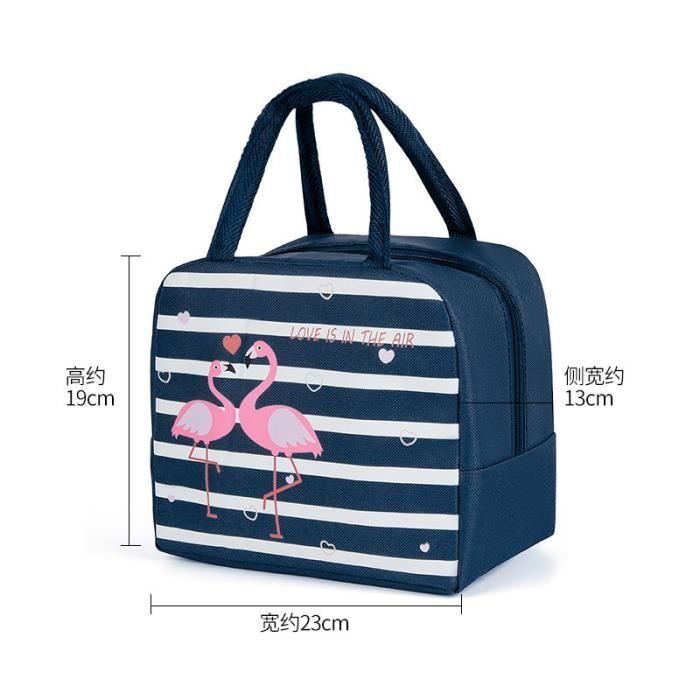 Sac isotherme sales flamant rose