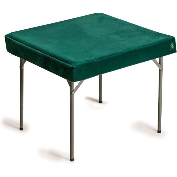 Tapis De Jeu Cabilock Pour Mahjong – 70x70 Cm – Tapis Antibruit Et Antidérapant – Vert – Idéal Cartes, Poker, Dominos
