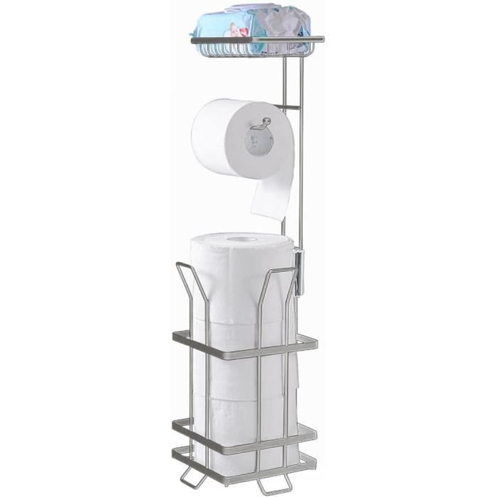 KES Porte Papier Toilette sur Pied Distributeur Papier Toilette Marbre Support Papier Toilette Acier Inoxydable SUS304 Porte Rouleau Brossé, BPH288-2