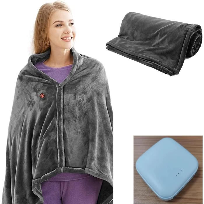 Peignoir chauffant lectrique couverture chauffante en flanelle
