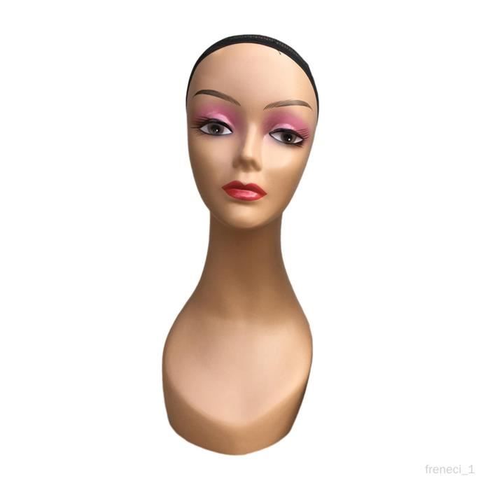 Femme Tête Mannequin Chapeau Présentoir Multifonctionnel 19 pouces