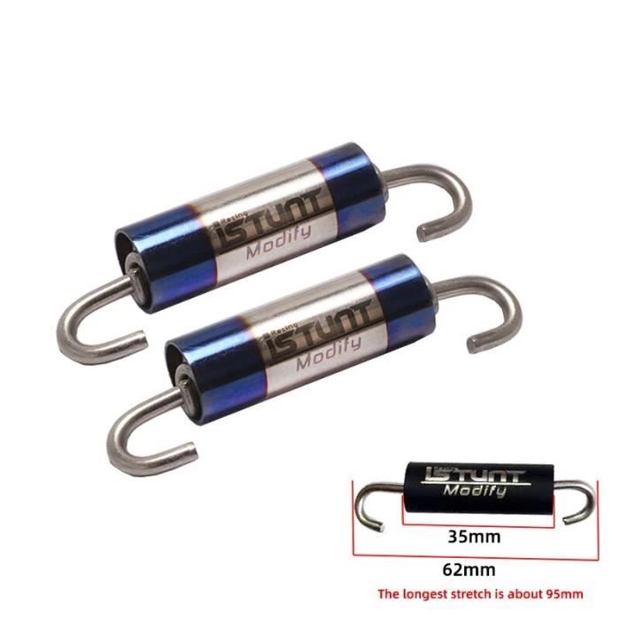 Ressort Universel Pour Échappement Moto - Acier Inox 304, 80mm Argent - Pour Scooters, ATV, Custom