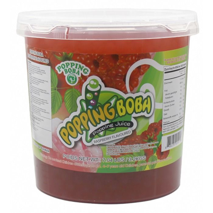 POPPING BOBA ORIGINAL Pour Bubble Tea Perles De Framboise 3 2kg Pot 4 popping-boba-original-pour-bubble-tea-perles-de-framboise-3-2kg-pot-4