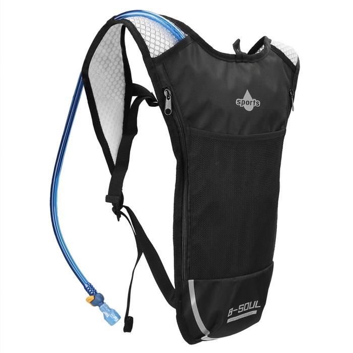 B SOUL Sac Hydratation avec Poche d eau 1.5L Reservoir Sac a Dos de Course a Pied Leger Sac Trail Running argent Cdiscount
