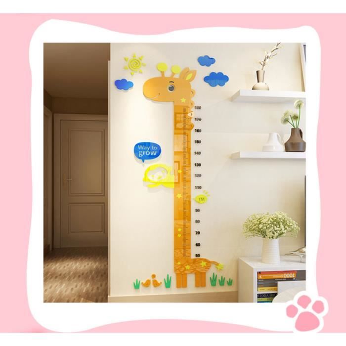 Toise Murale Enfant - Sticker Décoratif Avec Règle De Mesure | Animaux Marins | Chambre Bébé