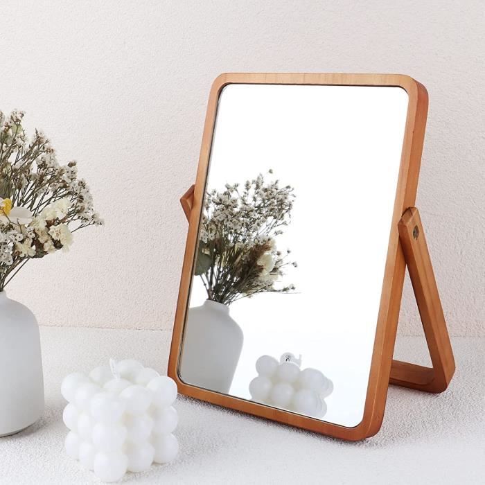 miroir-maquillage-bois-de-table-petit-miroir-rond-rectangulaire