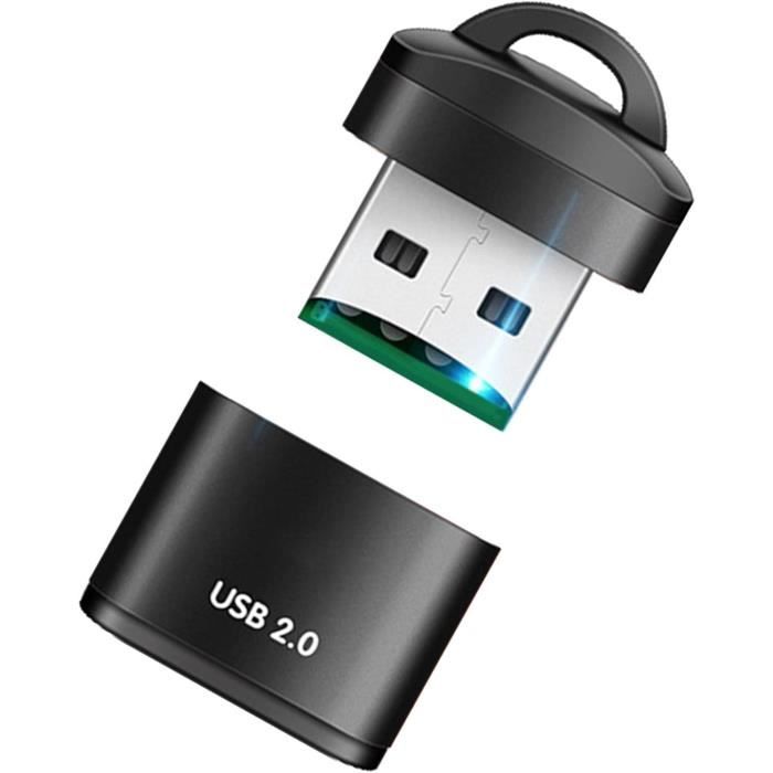 Mini Lecteur de Carte USB Micro SDTF, Lecteur de Carte mémoire de téléphone  Portable USB 2.0, Adaptateur USB Haute Vitesse pou[420] - Cdiscount  Informatique