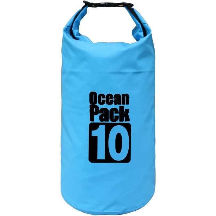 Sac Étanche MOMAHUA 15L - Sac à Dos Imperméable Pour Kayak, Plage, Camping - Vert Sauge