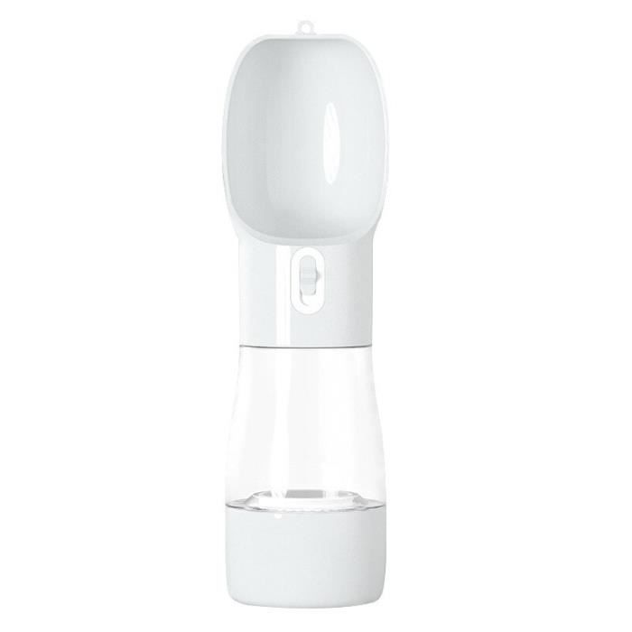 Bouteille D'eau Portable Pour Chien 2 En 1 - 550 Ml Eau + 100 G Nourriture, Filtre Charbon, Anti-fuite - 7