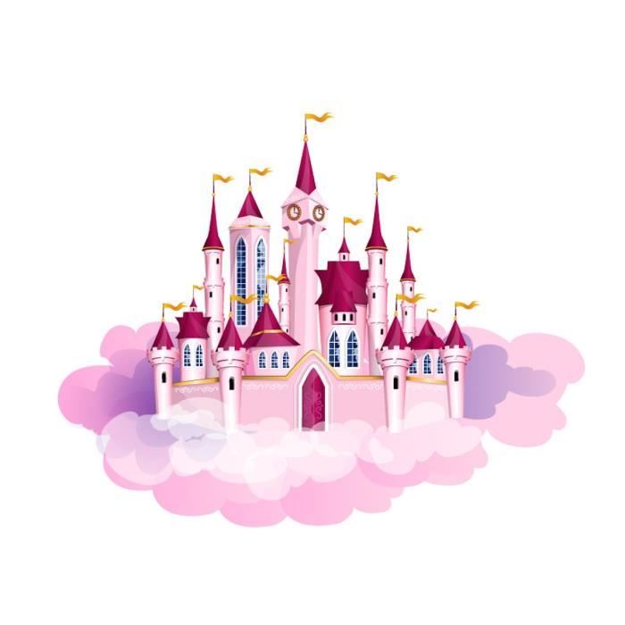 Papier Peint Mural de Château pour Chambre d'enfants Belle Fresque