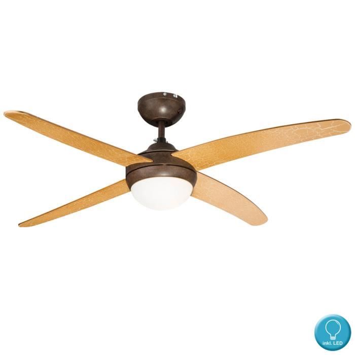 Lampe De Ventilateur De Plafond Feuille Or Telecommande 3 Etapes Verre Dans L Ensemble Y Compris Les Ampoules Led Achat Vente Ventilateur De Plafond Cdiscount