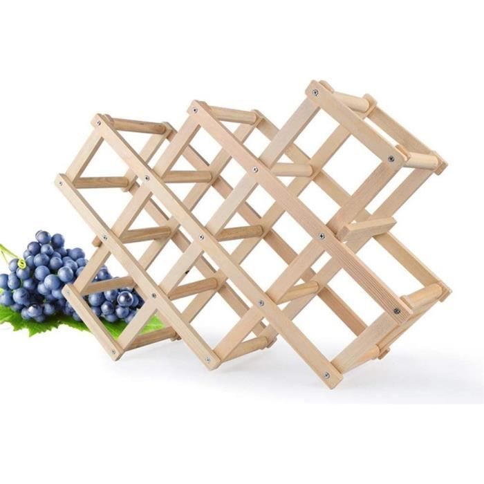 Sahgsa Porte-bouteilles Pliable Avec Poignée Pour 6 Bouteilles De Vin, Porte -bouteilles De Bière, Bar, Pique-nique, Fête En Plein Air