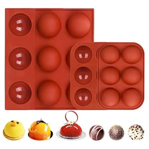 Moule Forme Demi Sphere Pour Chocolat 4 Pcs Moule De Dome En Silicone Pour Mousse Gateau Boule De Chocolat Bombes Cdiscount Maison