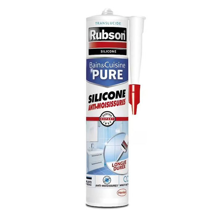 Mastic silicone sanitaire Translucide 300 ml - RUBSON - 165173 - Cdiscount  Bricolage