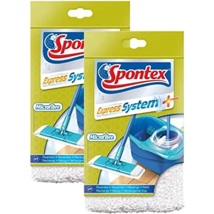 Spontex Express System SPONTEX - Lot de 2 Recharges Express System+ - Recharge en microfibre ...
