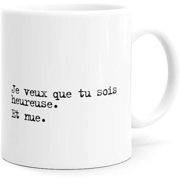 Mug Humour Heureuse Et Nue Tasse Message Drole Idee Cadeau Original Pour Amis Couple Amoureux Collegue Frere Sœur 8x9 5cm 212 Cdiscount Puericulture Eveil Bebe
