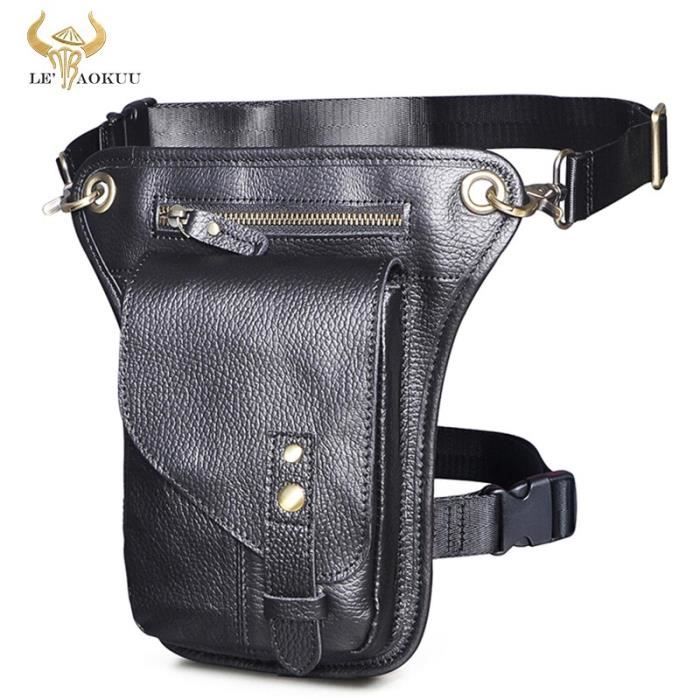 Sac Cuisse (leg Bag) Pour Homme - Sac Banane De Jambe Réglable, Toile/nylon, Pour Sport/tactique