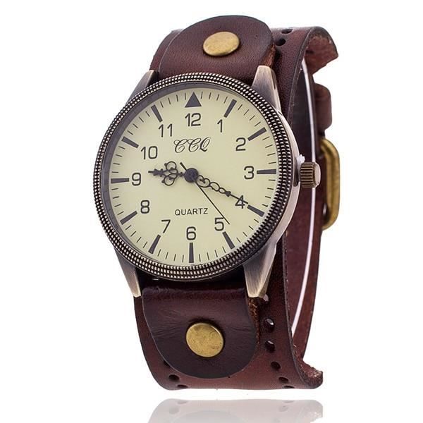 Montre femme cuir discount vintage