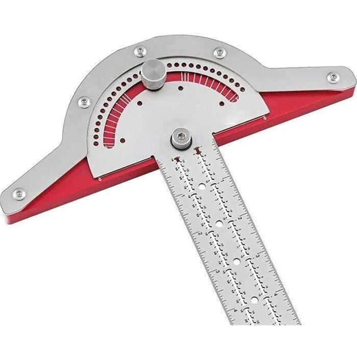 Règle de mesure en acier inoxydable 300mm avec limite de 45 et 90