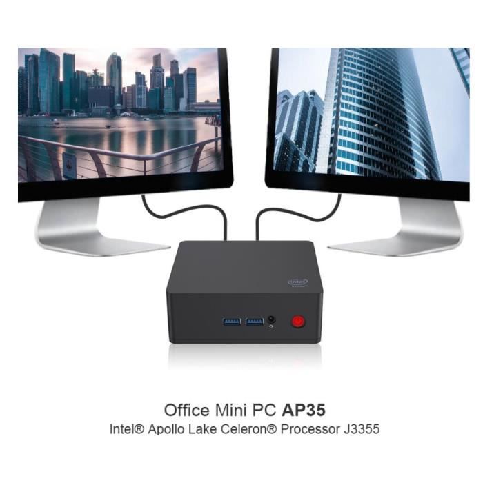 Vente Ordinateur de bureau Beelink Mini PC AP 35 Multimédia Office RAM 4Go LPDDR4 64Go eMMC Intel Apollo Lake J3355 Ordinateur de Bureau pas cher Vente Ordinateur de bureau Beelink Mini PC AP 35 Multimédia Office RAM 4Go LPDDR4 64Go eMMC Intel Apollo Lake J3355 Ordinateur de Bureau pas cher