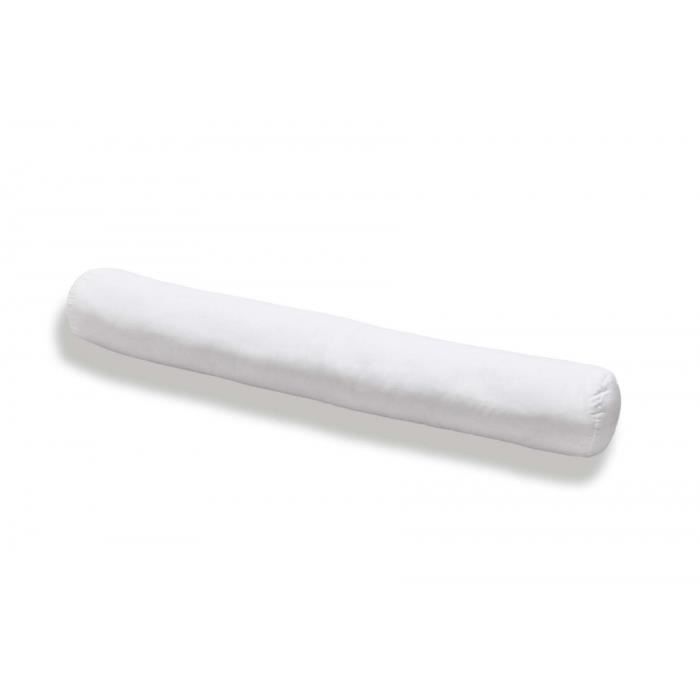 BLEU CALIN Traversin volumineux en coton 180 cm blanc
