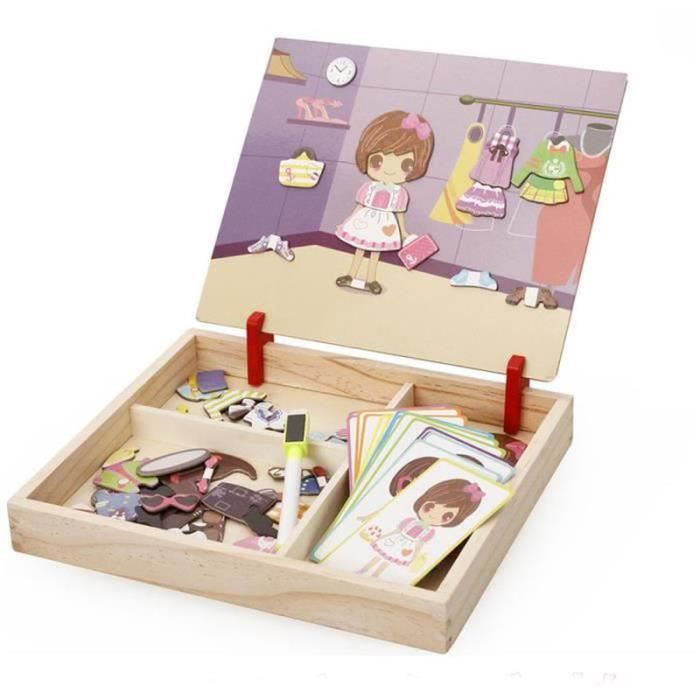 Uping Puzzle Magnétique 130 Pièces – Tableau Double Face, Chiffres Et Lettres, Dès 3 Ans | Jeu éducatif