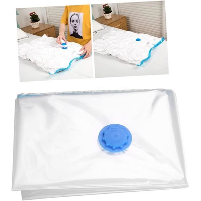 19 Sacs Rangement Sous Vide Réutilisables - Compressent Vêtements Et Couettes