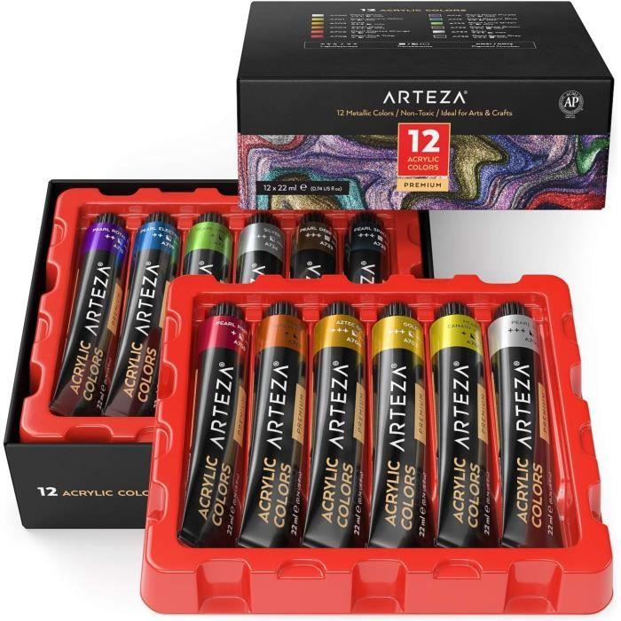 Lot De 12 Tubes Holbein Gouache Acrylique D981 - 12ml, Couleurs Opaques Mates, Neuf, Fabrication Japon | Peinture Artiste Qualité