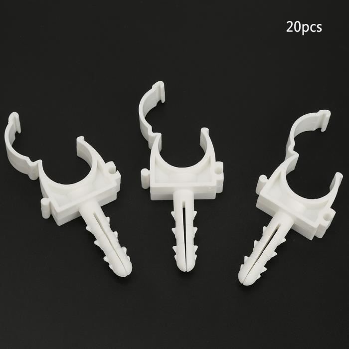 Lot de 100 clips d'ombrage en plastique pour serre, tissu d'ombrage, noir