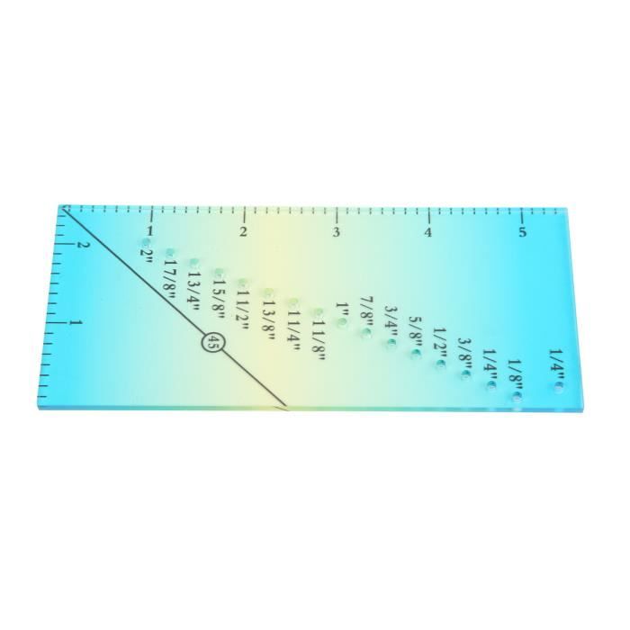 Règle De Coupe Courbe En Acrylique Pour Patchwork - 15x15 Cm - Outil De Couture Pour Coins Arrondis