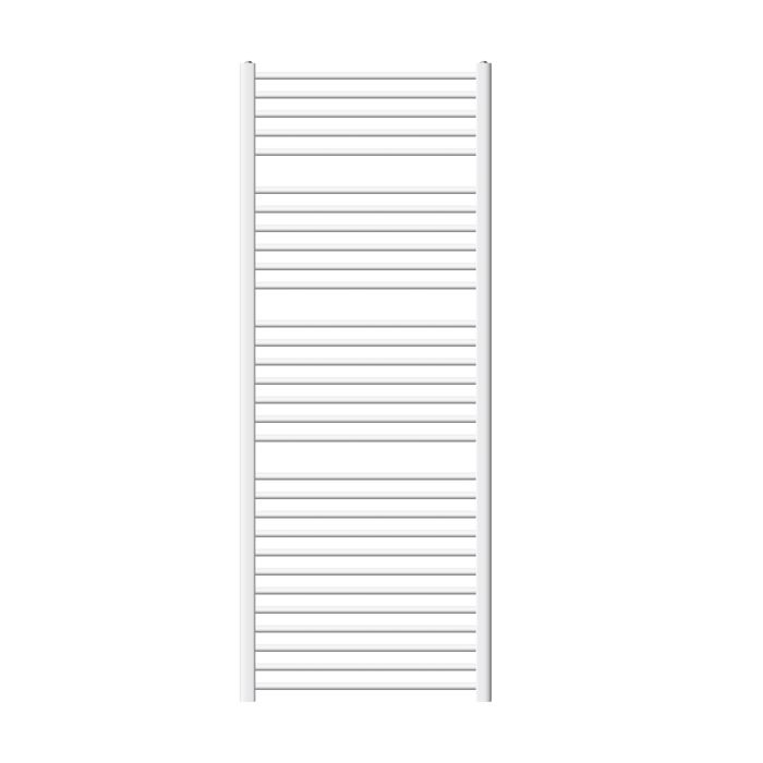Pas /Électrique 750 x 1800 mm Radiateur S/èche Serviette Salle de Bain ECD Germany Radiateur S/èche-Serviettes Sahara Blanc Courb/é avec Raccordement Lat/éral