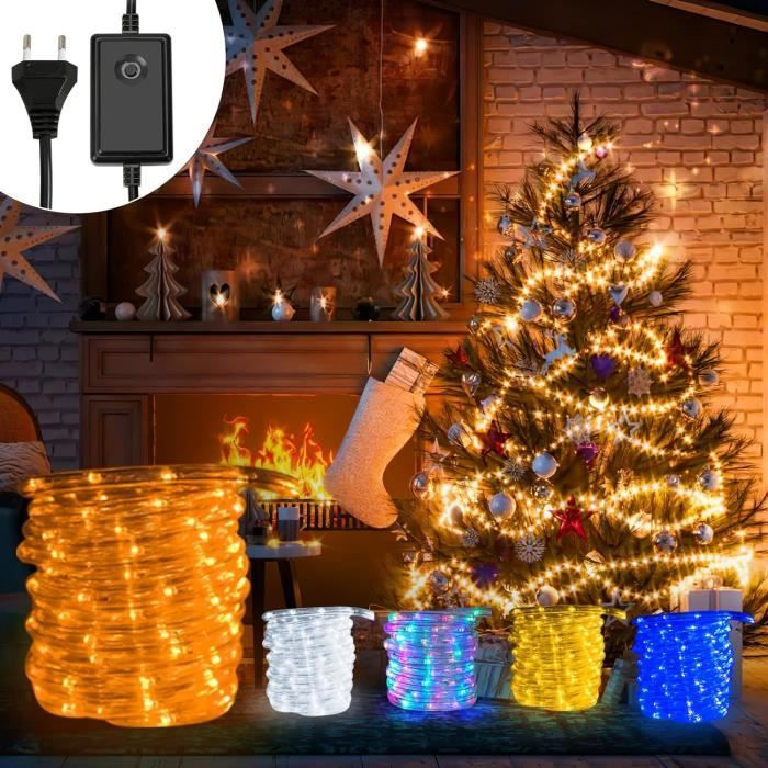 Tube Lumineux Guirlande Lumineuse Led D'Extérieur 10 M 240 Led Avec