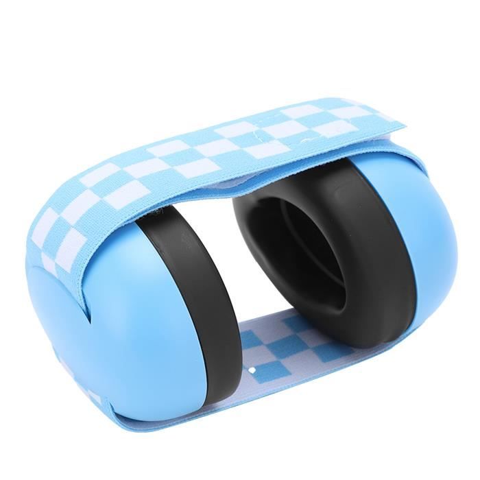 Cache-oreilles Antibruit Pour Bébé - Bandeau élastique Ajustable - Protection Auditive Pour Sommeil, Voyages - Bleu