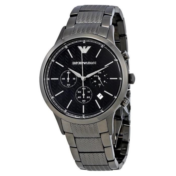EMPORIO ARMANI HOMME BRACELET BOITIER ACIER INOXYDABLE QUARTZ MONTRE AR2505 Achat vente montre Homme Adulte Acier Cdiscount