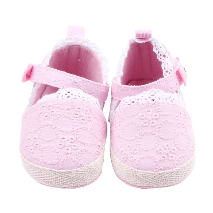 Eozy Chaussons Bebe Fille Souple Taille 3 11mois Longueur Interieur 10 5 12 5cm Cdiscount