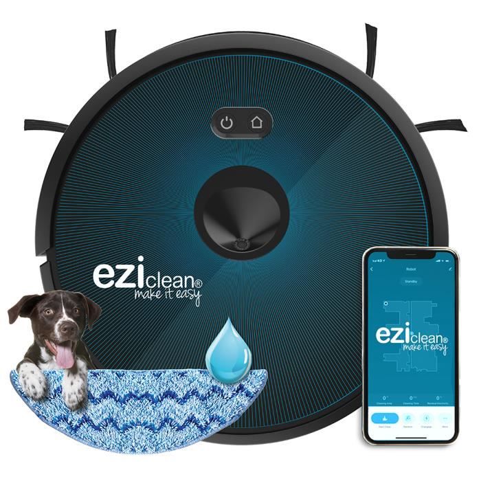 Robot aspirateur laveur connecté EZIclean® Aqua connect x650 - Navigation CameraSlam